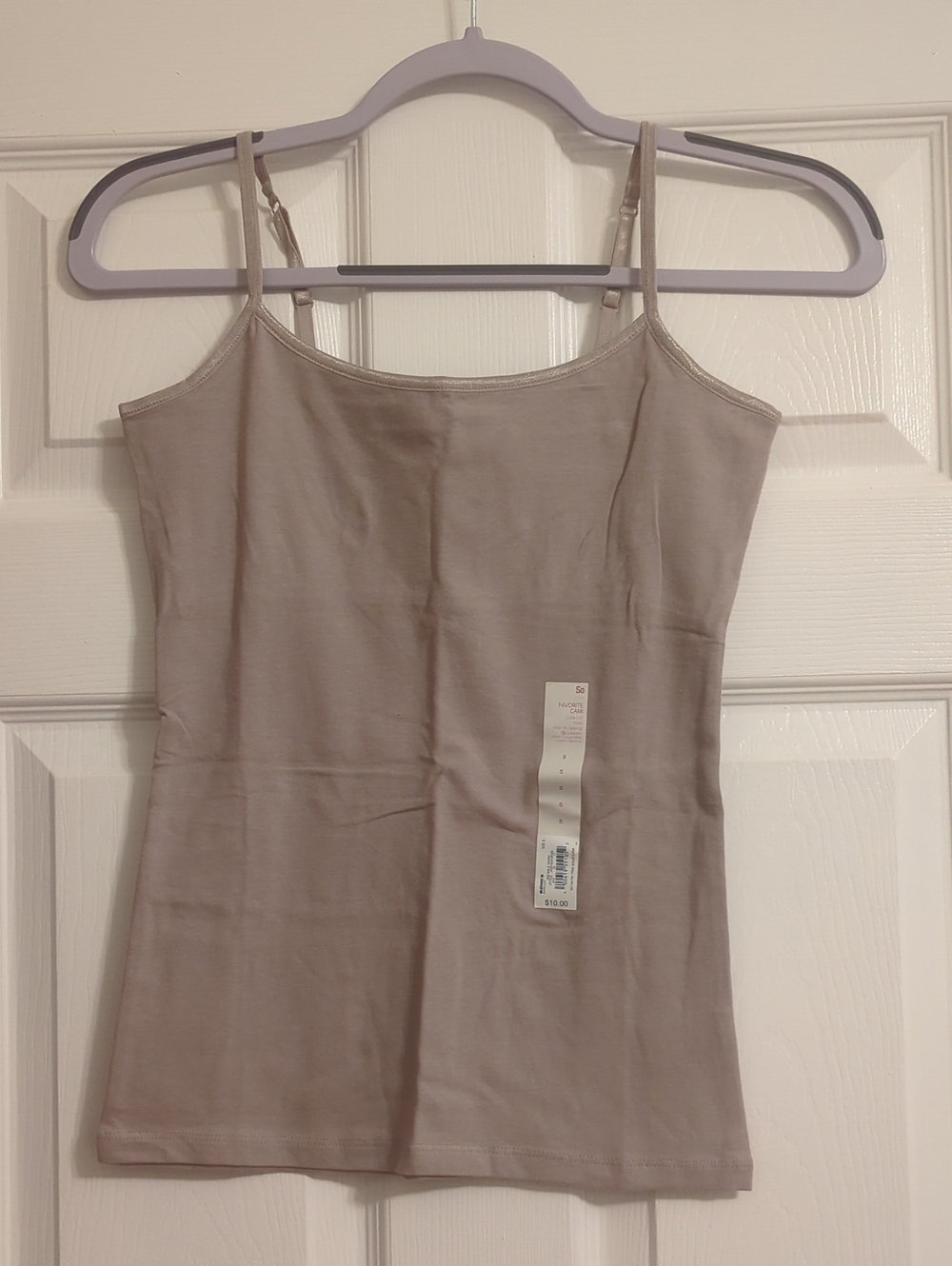 SO Kohl's Neutral Khaki Favorite Cami
